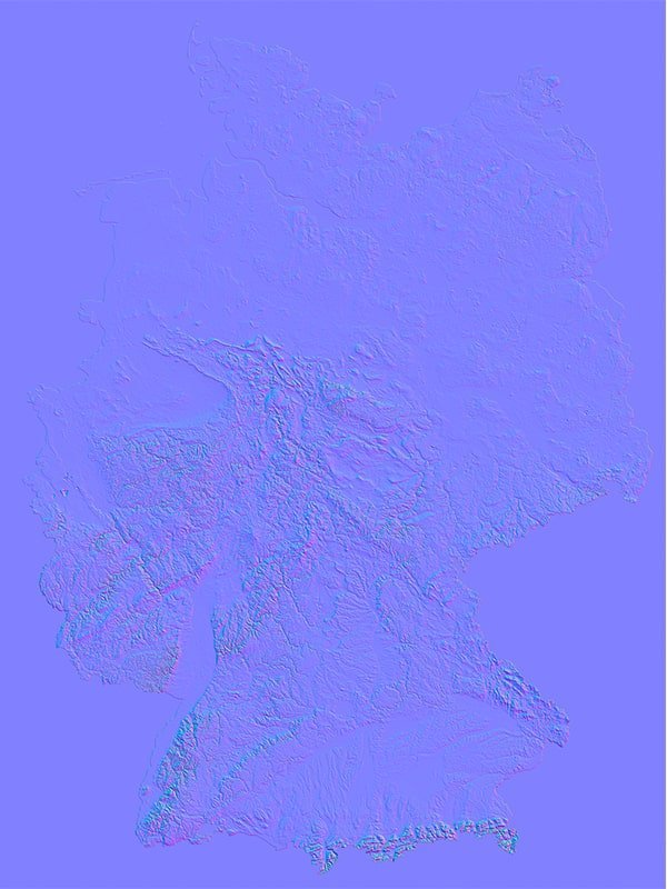 Germany Normal Map Germany Normal Map