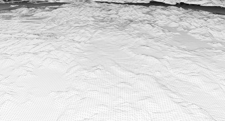 Detailed 3D model of Greece relief
