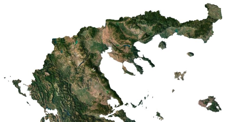Greece 3D map
