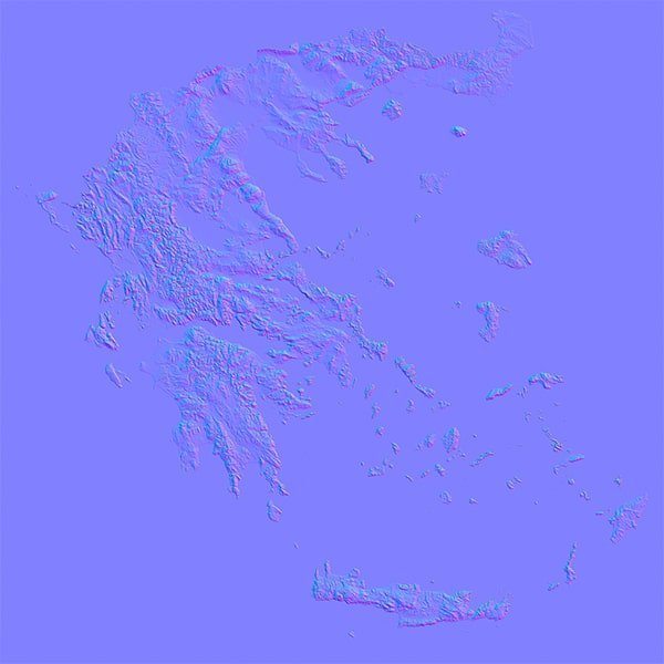 Greece Normal Map Greece Normal Map