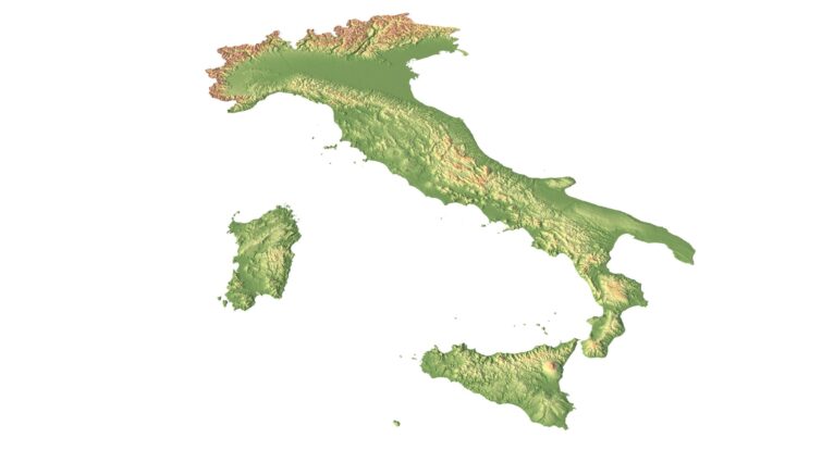 Italy 3D map