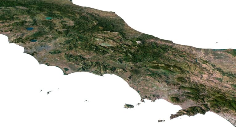 Italy 3D elevation model