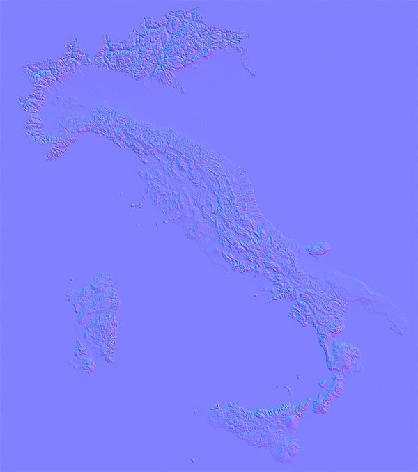 Italy Normal MAP Italy Normal MAP