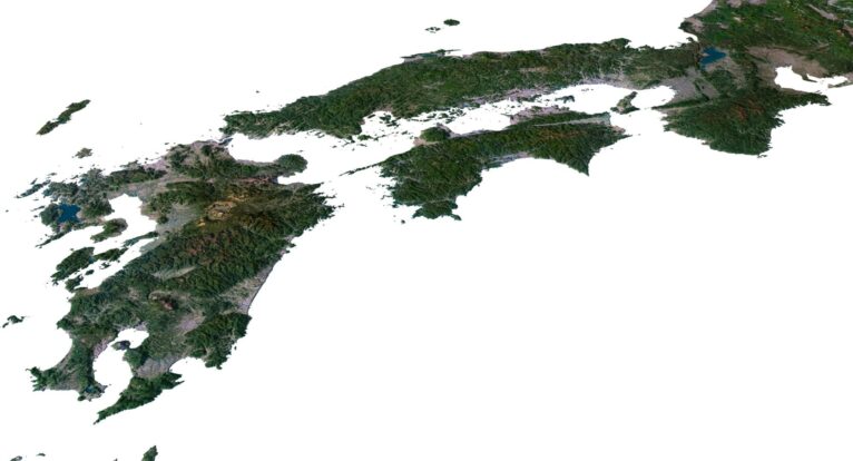 Japan 3D model in C4D format