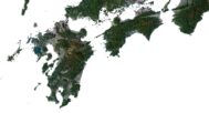 Japan 3D elevation model