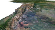 STL 3D model of South America relief