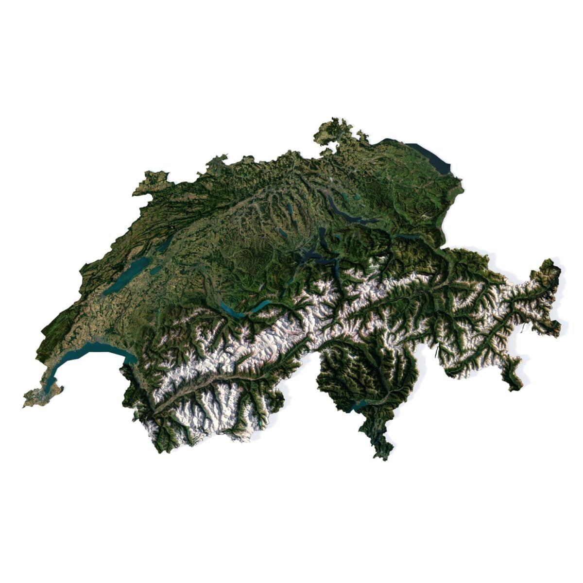 Switzerland 3D model terrain Switzerland 3D model terrain