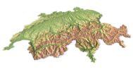 Switzerland terrain