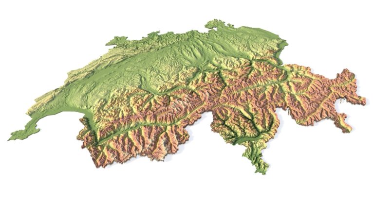 Switzerland terrain