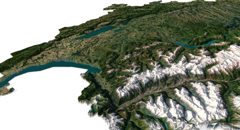 Switzerland model C4D OBJ STL