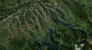 Switzerland relief map