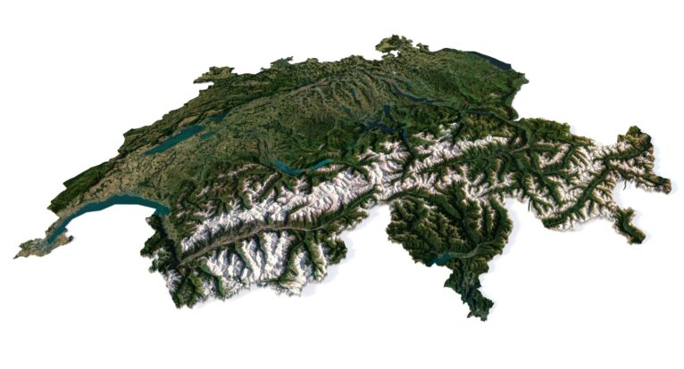 Topographic map Switzerland