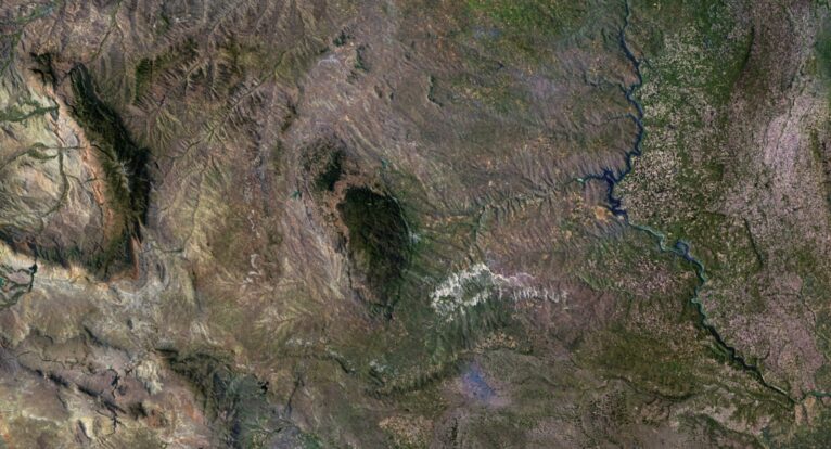 3D terrain model of United States