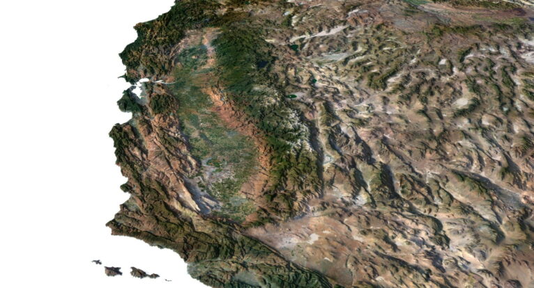 STL 3D model of United States relief
