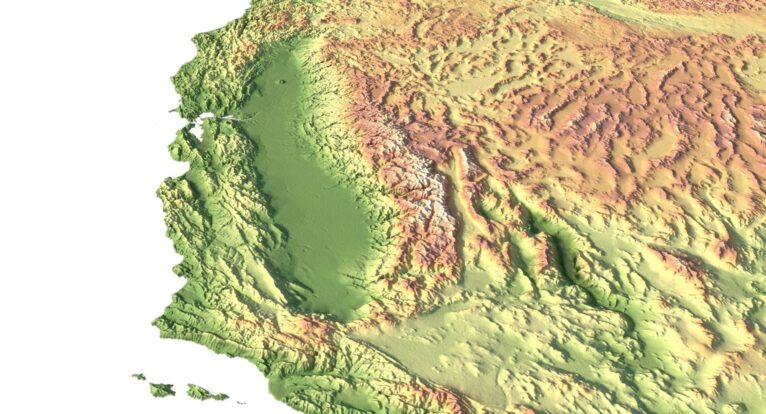 Explore United States terrain in 3D