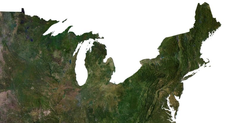 United States relief map