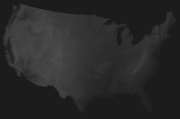 USA Height Map USA Height Map
