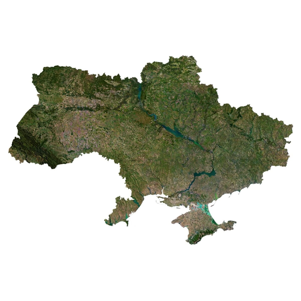 Ukraine 3D model terrain Ukraine 3D model terrain