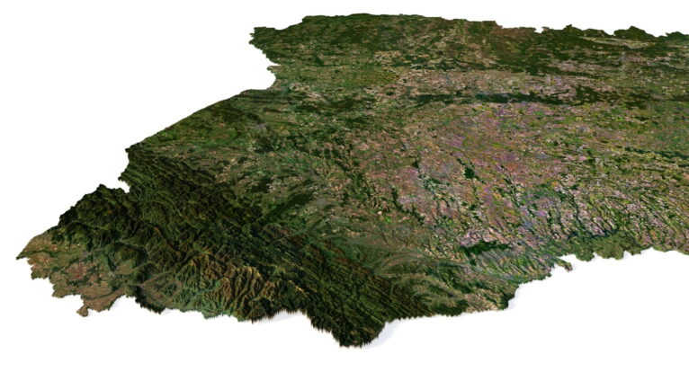 Ukraine 3D model in C4D format