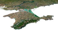 3D terrain model of Ukraine