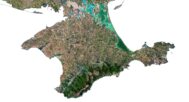 Ukraine 3D elevation model