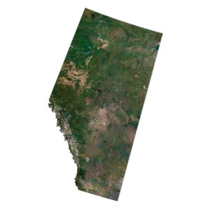 Alberta 3D model terrain