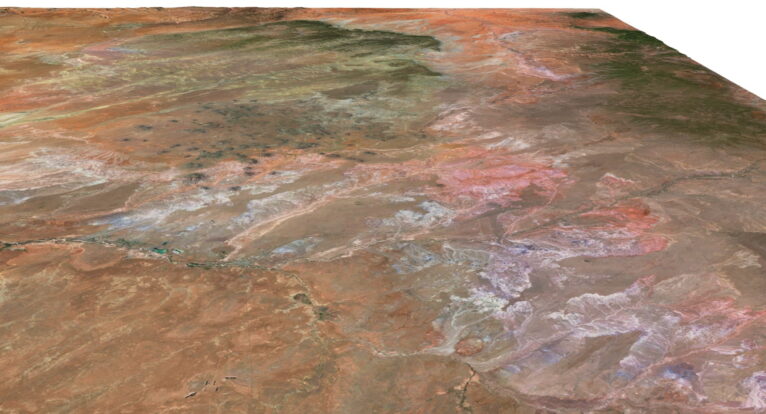 3D relief map of Arizona