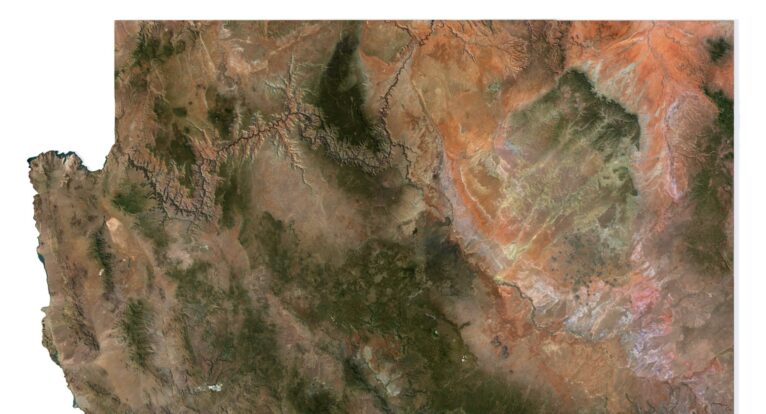 Arizona map 3d model