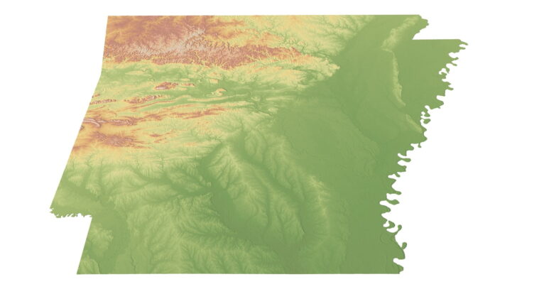 Arkansas model C4D OBJ STL