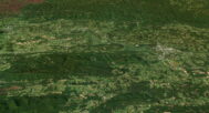 3D terrain model of Arkansas