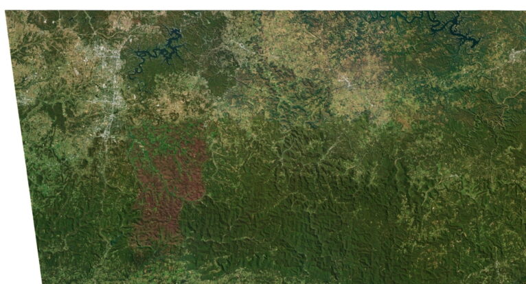 Arkansas 3D map