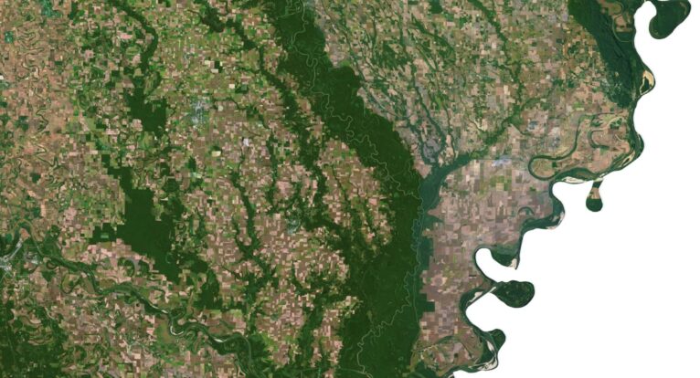 Arkansas relief map