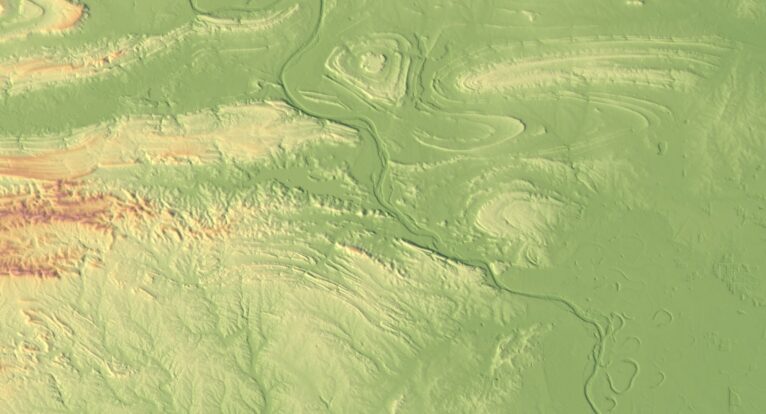 Topographic map Arkansas