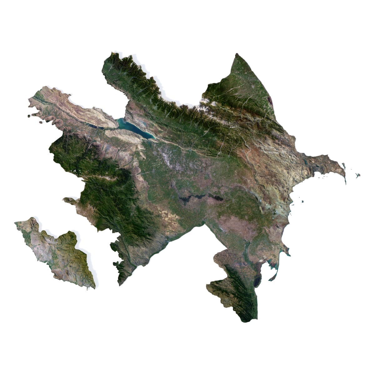 Azerbaijan 3D model terrain Azerbaijan 3D model terrain