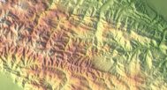 Topographic map Azerbaijan