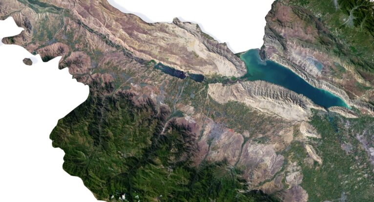 Azerbaijan map 3d model
