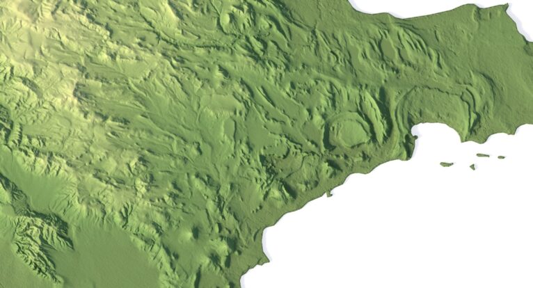 Azerbaijan 3D elevation model