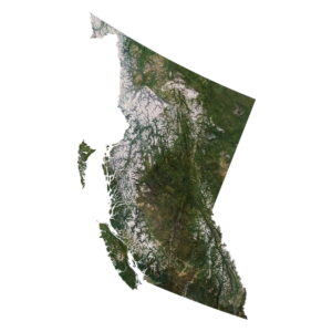 British Columbia 3D model terrain