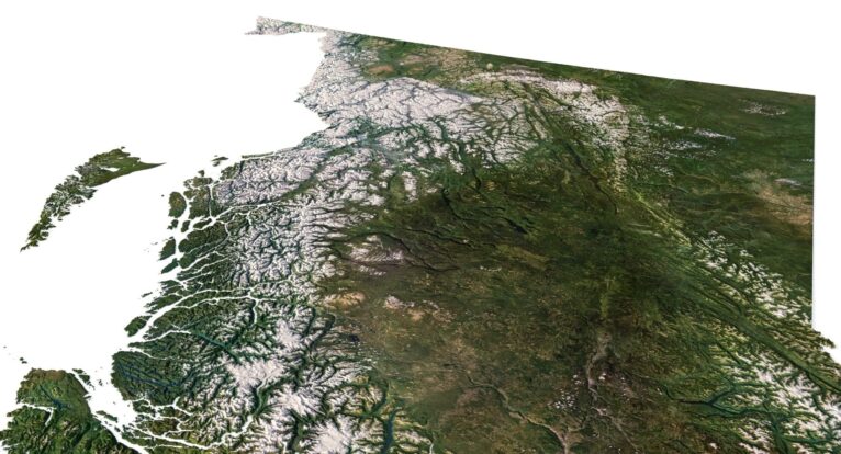 British Columbia model C4D OBJ STL