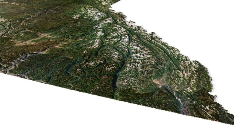 British Columbia map