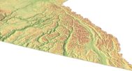 British Columbia 3D model in C4D format