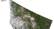 British Columbia 3D map