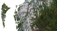 British Columbia relief map