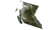 Topographic map British Columbia