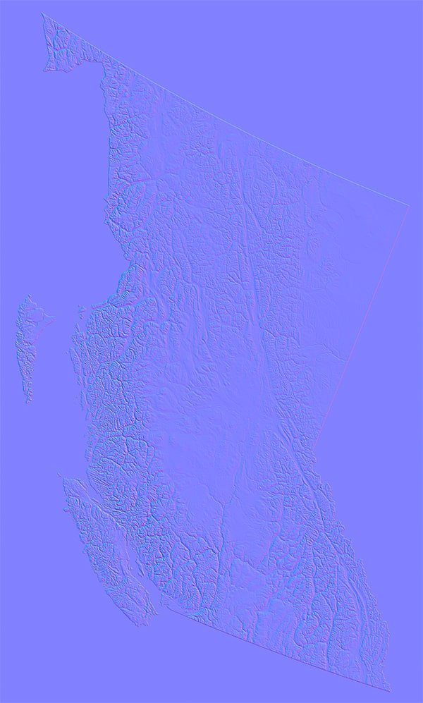 British Columbia Normal Map British Columbia Normal Map