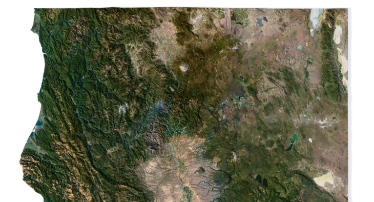 California map 3d model