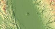 California relief map