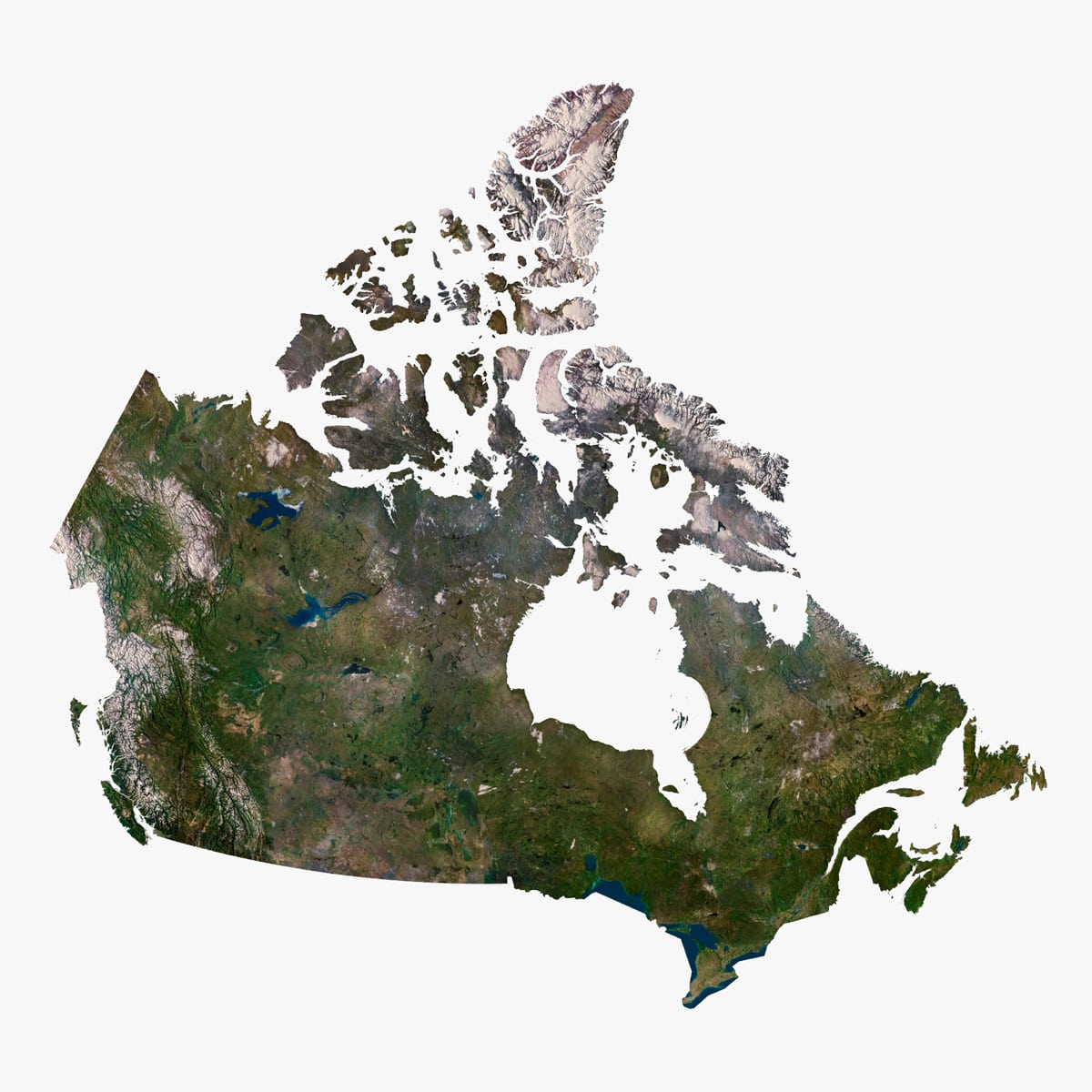 Canada 3D model terrain Canada 3D model terrain