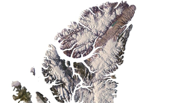 Topographic map Canada