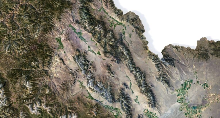 Idaho relief map